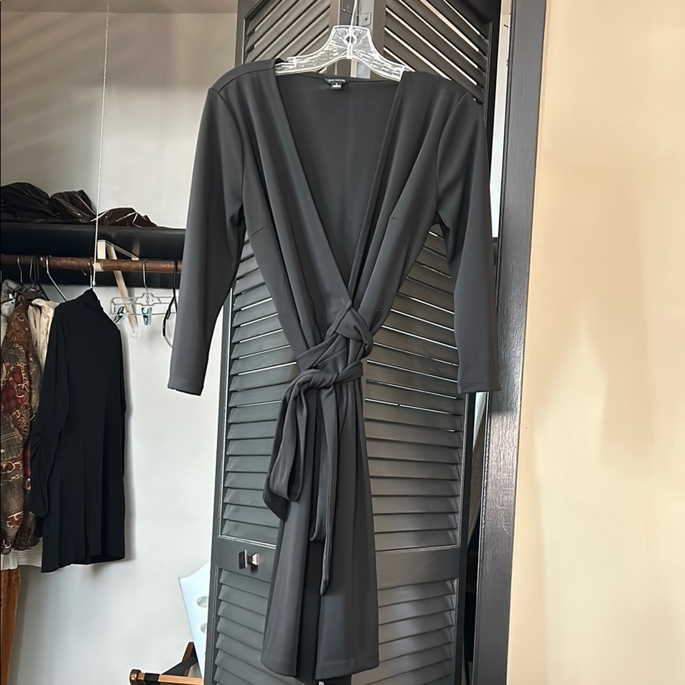 Ann Taylor Black Wrap Dress